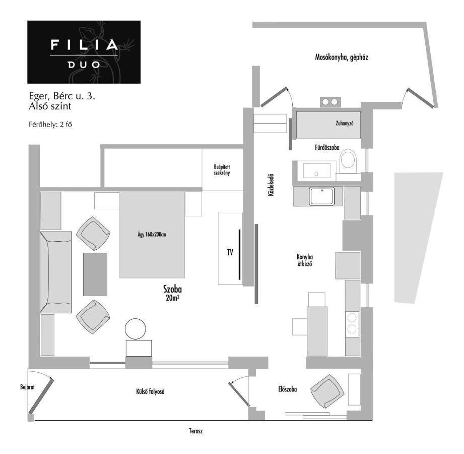 Filia Apartman Eger Extérieur photo